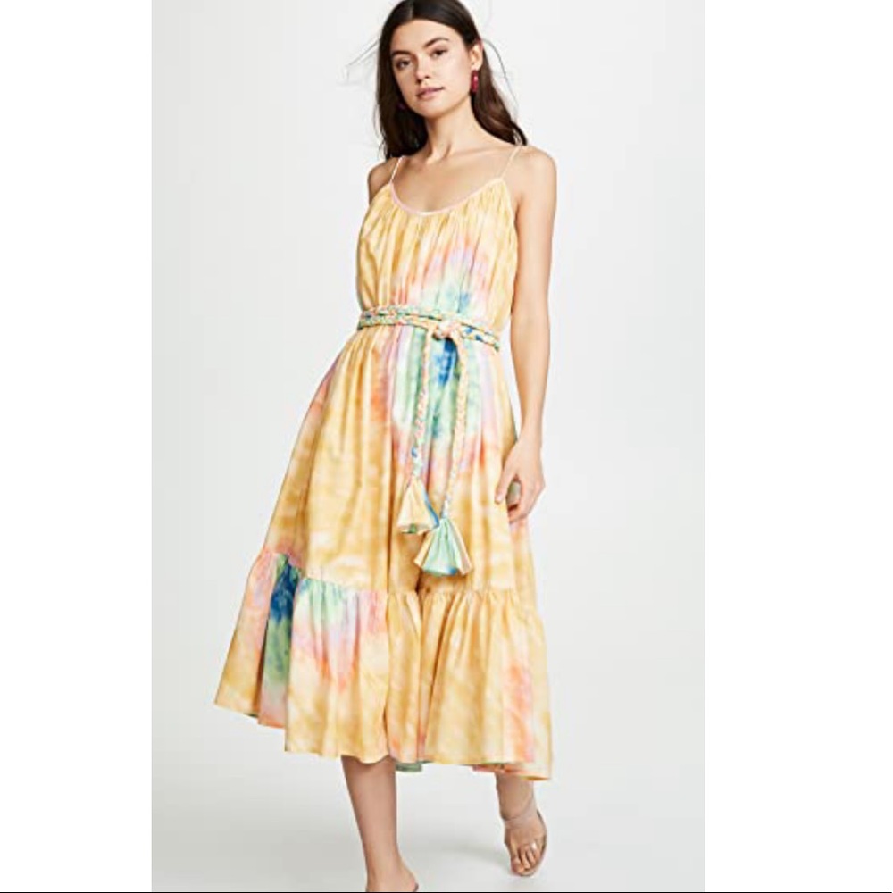 Rhode Resort Tie Dye midi dress xs
